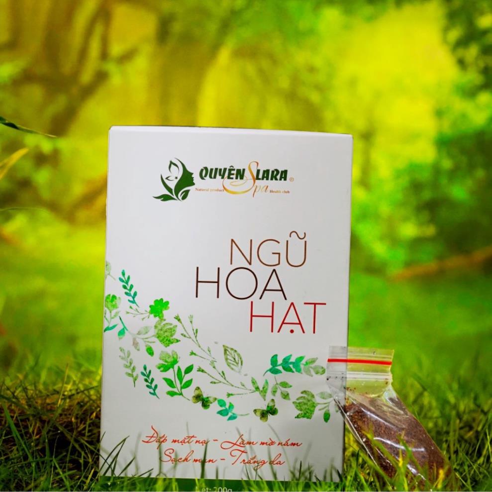 Mặt nạ thảo mộc ngũ hoa hạt Quyên Lara 200g cho mọi loại da