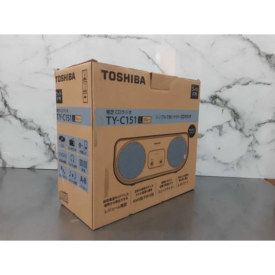 ĐÀI RADIO CASSETTE, CD Toshiba TY-C151 HÀNG NỘI ĐỊA NHẬT BH 12T