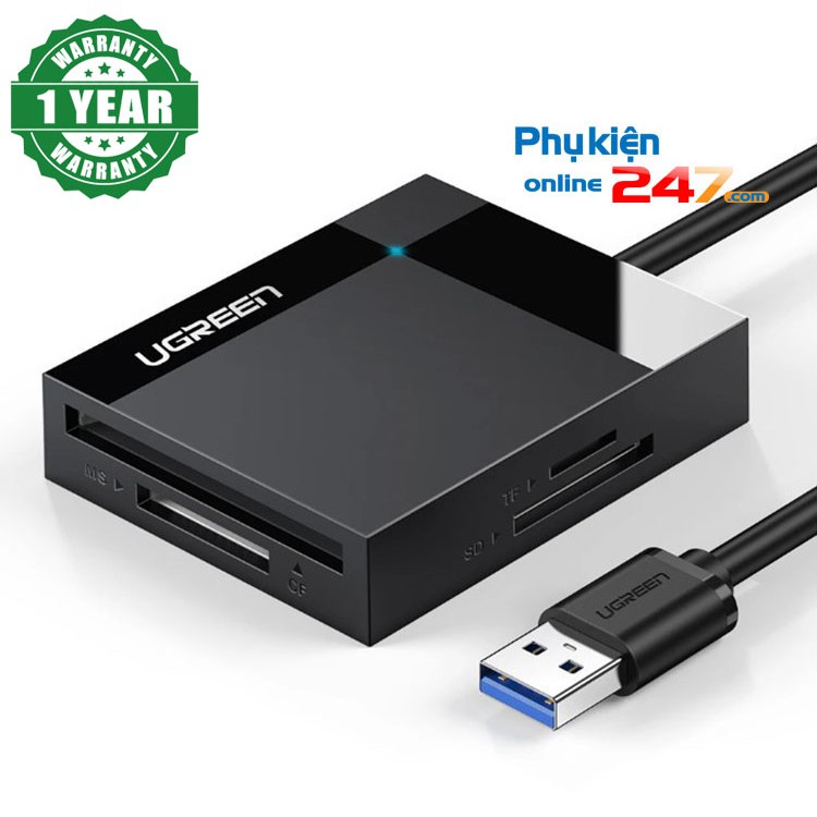 Đầu đọc thẻ nhớ SD/TF/CF/MS chuẩn USB 3.0 cao cấp