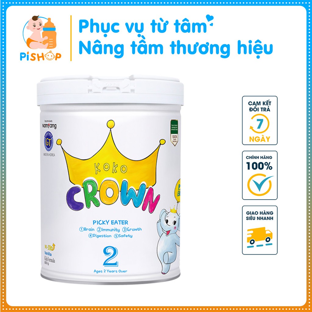 SỮA DINH DƯỠNG ĐẶC CHẾ CHO TRẺ BIẾNG ĂN - Sữa Koko Crown BA Số 1 và số 2 (lon 800g)