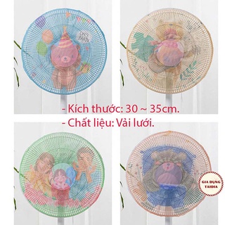 Lưới bọc quạt an toàn cho bé, ngăn bụi bẩn, tránh để bé cho tay vào quạt