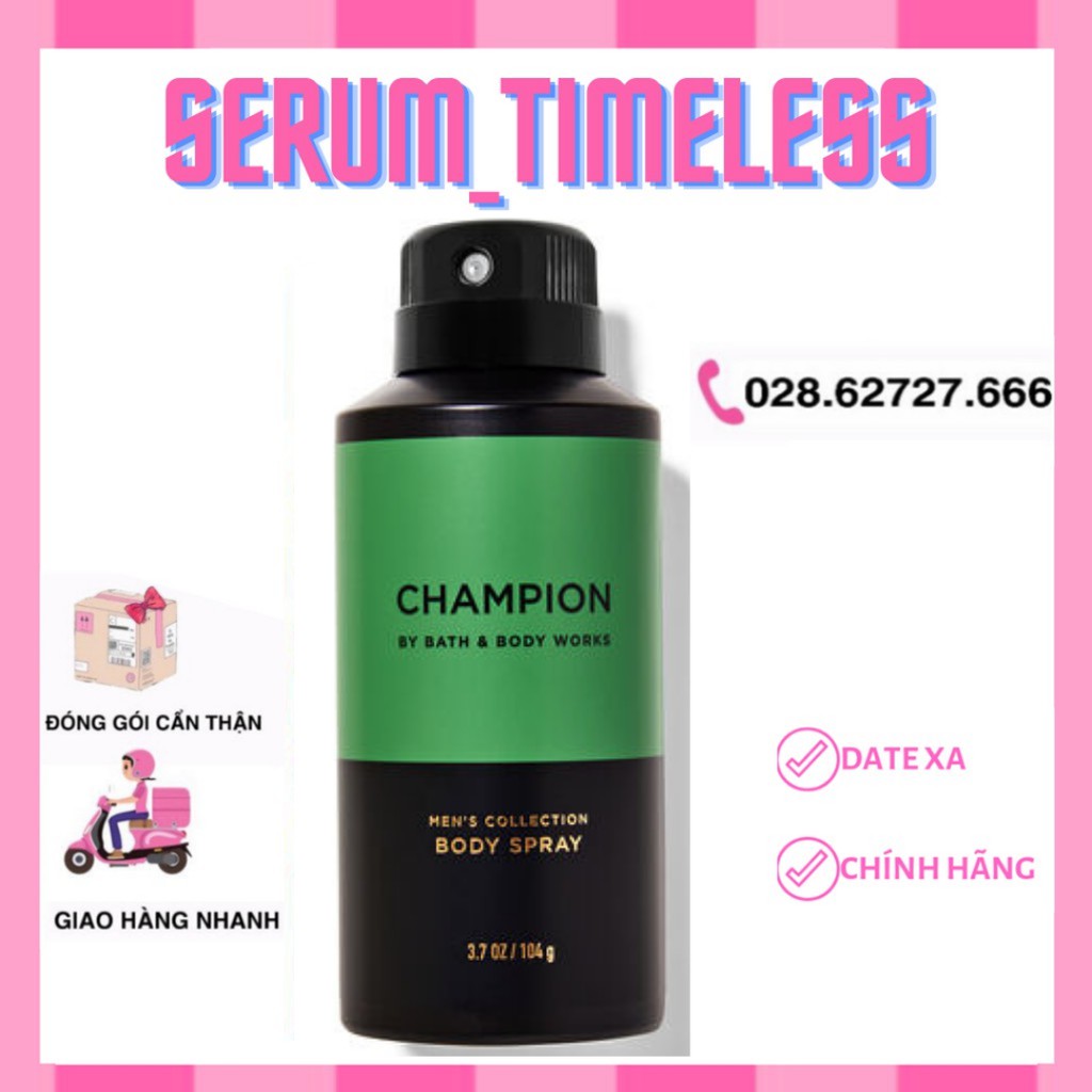 Xịt Thơm Dành Cho Nam Bath And Body Works - Champion For Men (104g)
