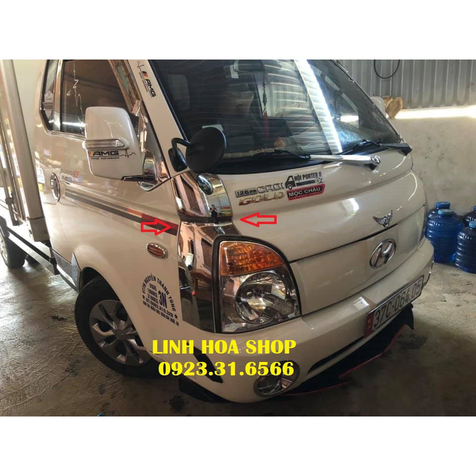 Ốp ba đờ xốc trên Hyundai Porter II, H150, H100 Gò má trên - HÀNG HÀN QUỐC