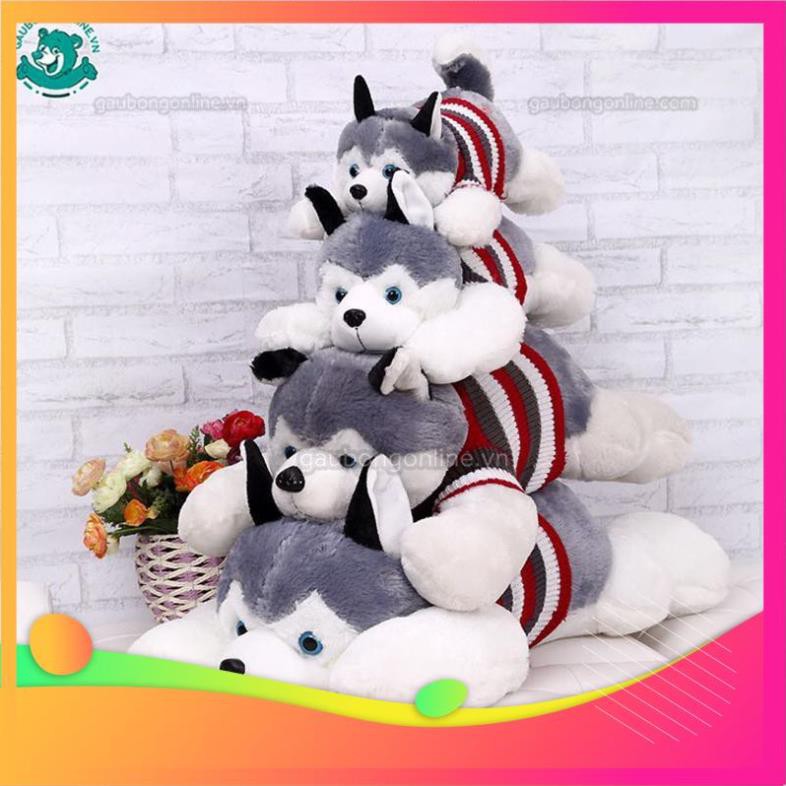 Chó bông Husky áo len hàng đẹp đủ kích thước HG1307