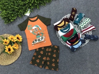 Set 4 bộ tay ngắn bé trai