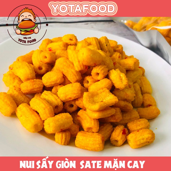[Mã GROSALEHOT giảm 8% đơn 250K] Nui sấy giòn tẩm gia vị ( Giòn cay - đậm vị ) | Yotafood