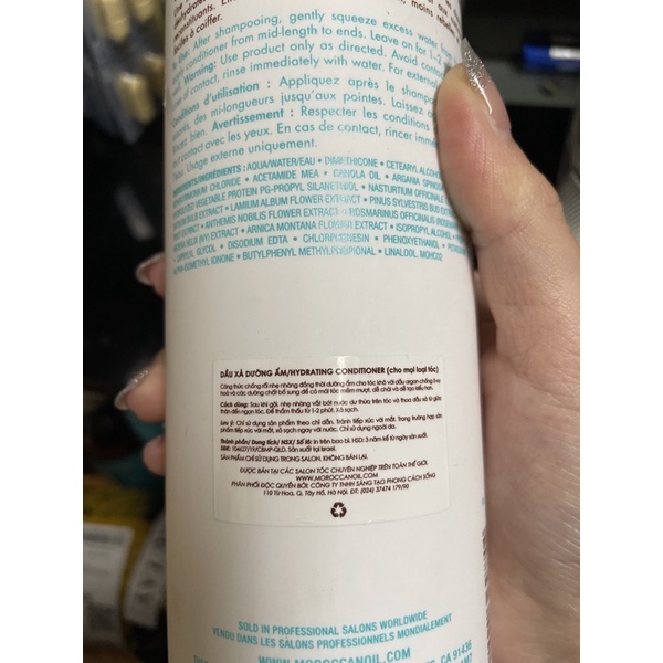 GỘI XẢ MOROCCANOIL HYDRATION 500ml