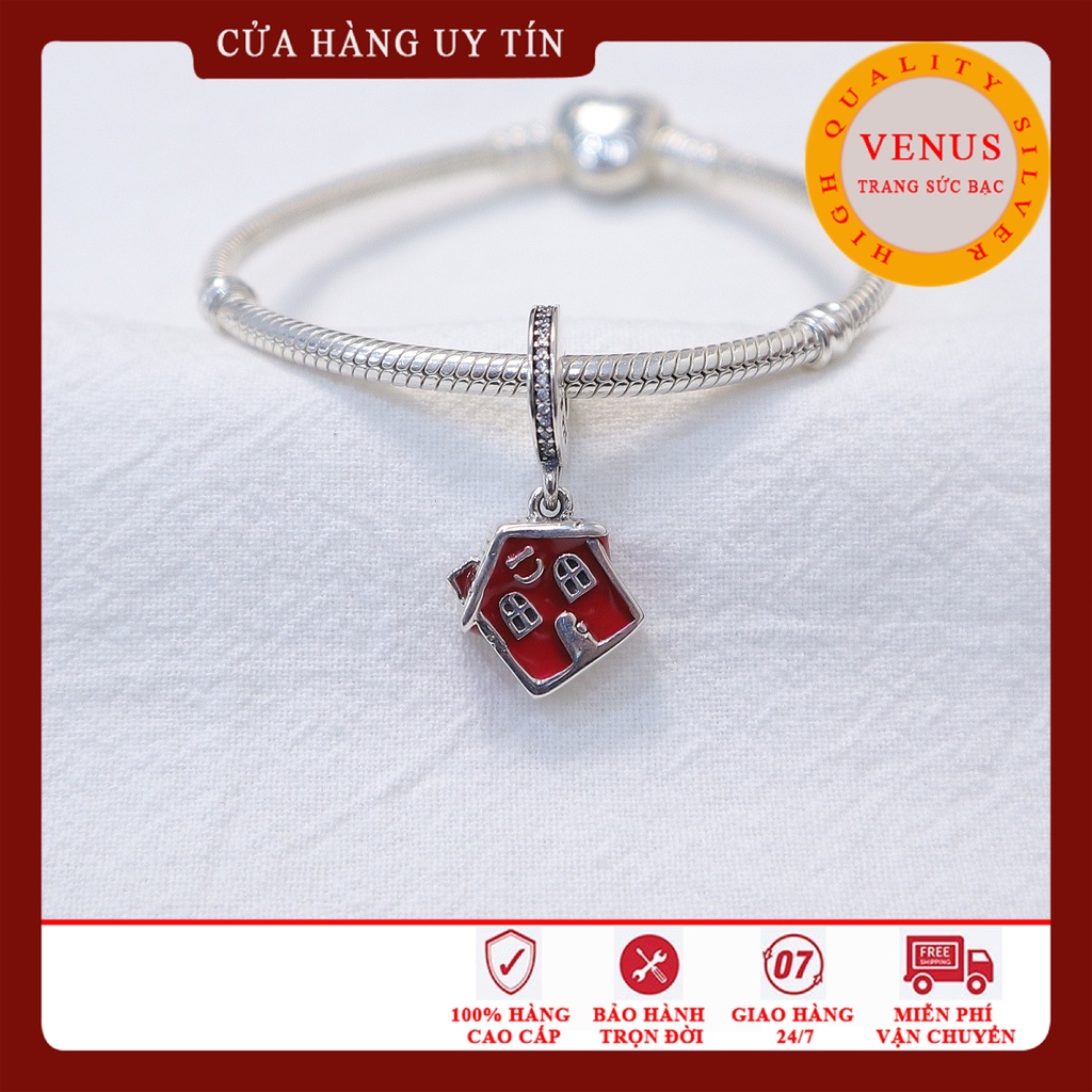 [Charm bạc 925 cao cấp] Charm ngôi nhà giáng sinh- Mã sản phẩm VENUSNGS