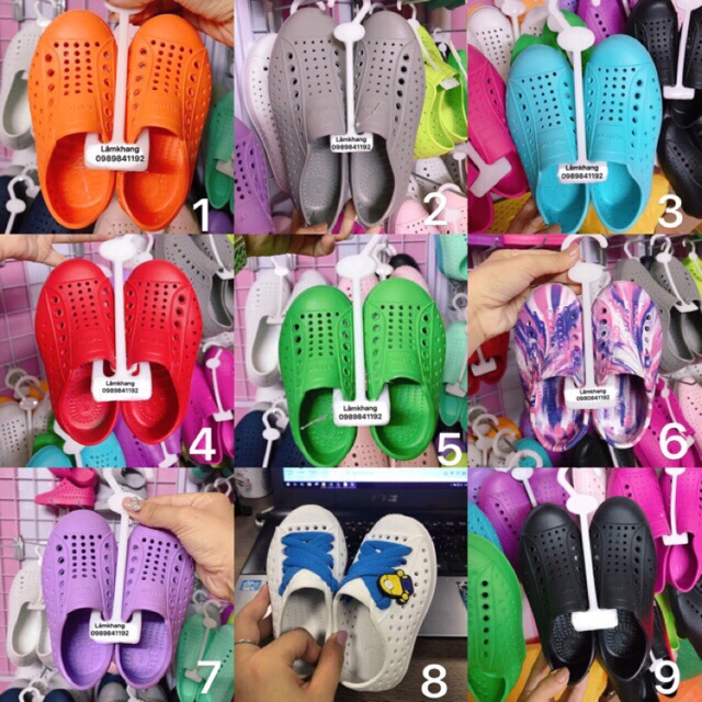 [ Xả kho] Giày Native xuất sịn cho trẻ em