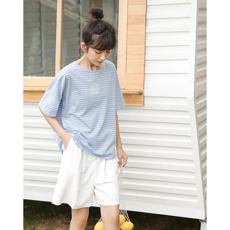 [Mã 153FASHIONSALE1 giảm 10K đơn 50K] Quần Short Cạp Cao Quần Short Ống Rộng Dáng Lửng Ulzzang Siêu Xinh