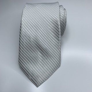 Cà vạt nam 8cm trung niên xám kẻ xước GIANGPKC36