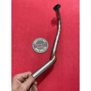 [HOẢ TỐC HCM]  Cổ pô inox 304 khắc sâu cua kiểu gắn pô zin cho AB 125-150/ SHVN / VARIO / Click thái