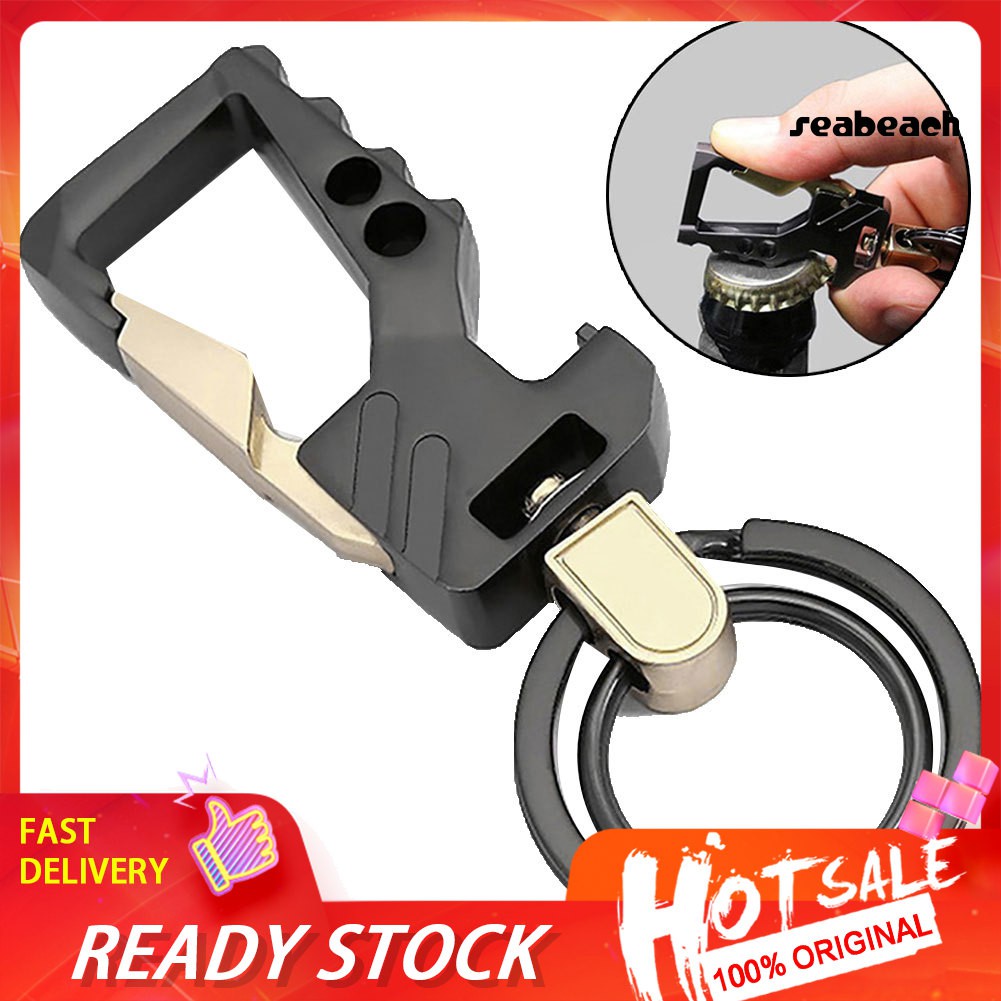 ✪Cf✪Móc Khóa Kiêm Đồ Khui Nắp Chai Bia Bằng Kim Loại Thiết Kế Nhỏ Gọn Tiện Dụng