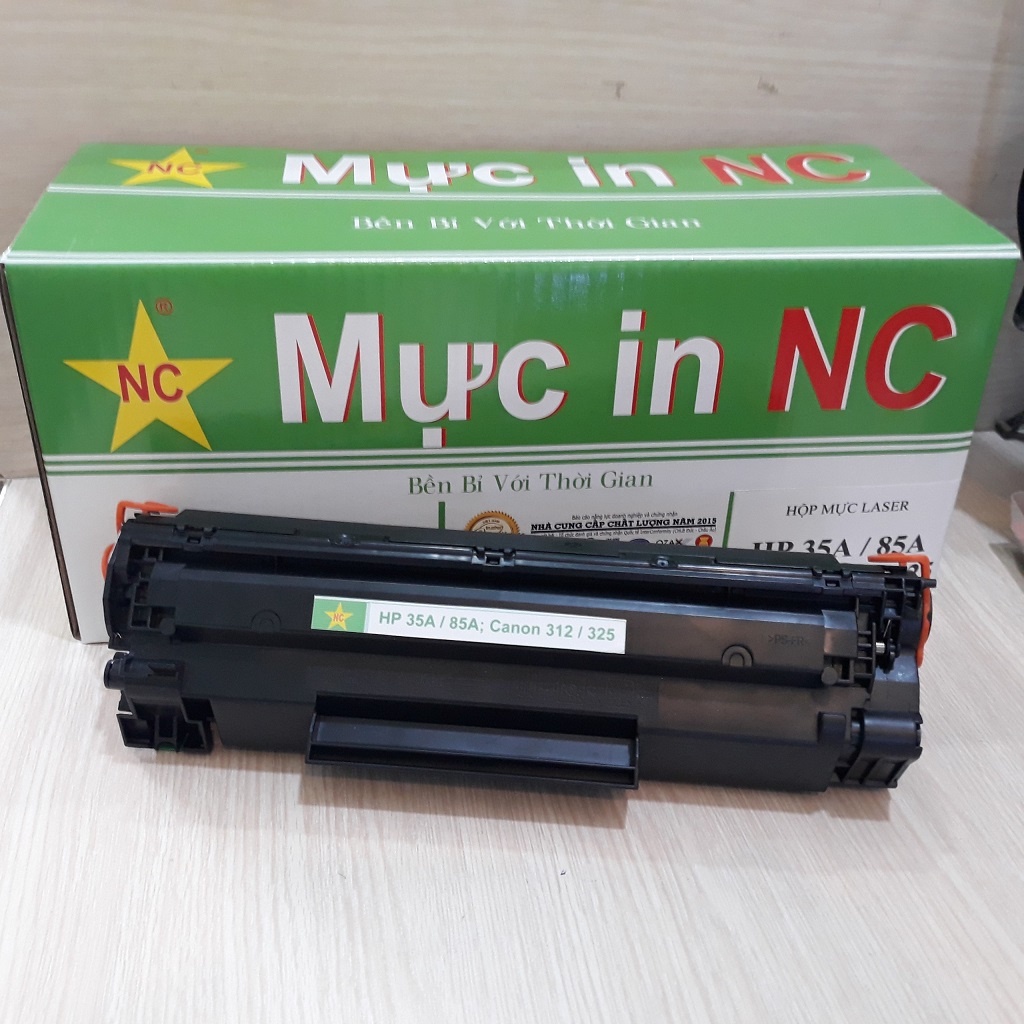 Hộp mực máy in hp 1102 chính hãng NC, mực in 85a in đậm, đẹp, bảo hành 1 năm, in 1.500 trang. Cartridge máy in HP 1212