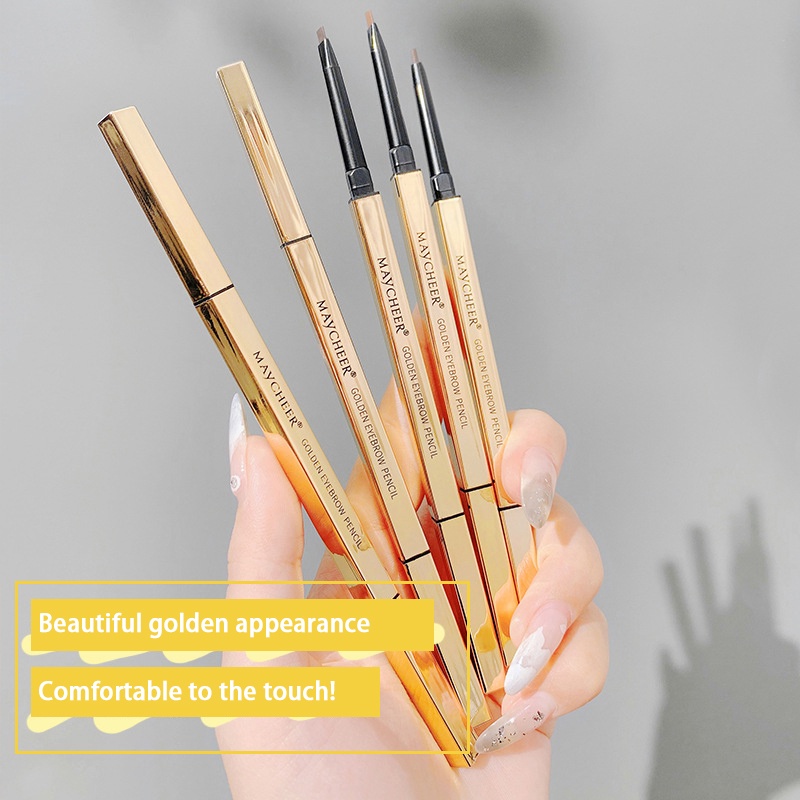 [Hàng mới về] Chì kẻ lông mày hai đầu có cọ chuốt chống thấm nước lâu trôi 5 màu tùy chọn | BigBuy360 - bigbuy360.vn