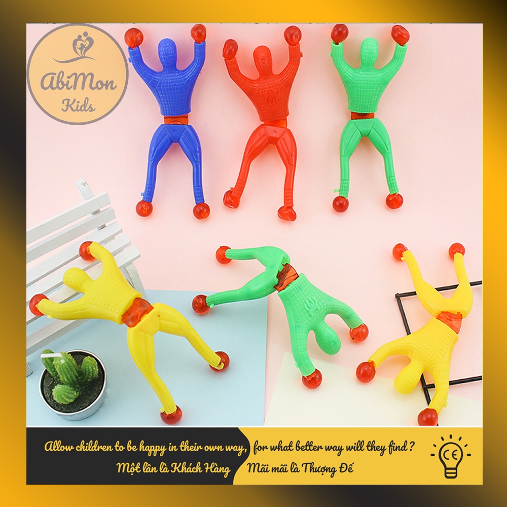 Đồ Chơi Người Nhện Dính Tường Vui Nhộn Cho Bé ☘️ Montessori cao cấp ✨ Đồ chơi Giáo Dục - An toàn - Thông minh