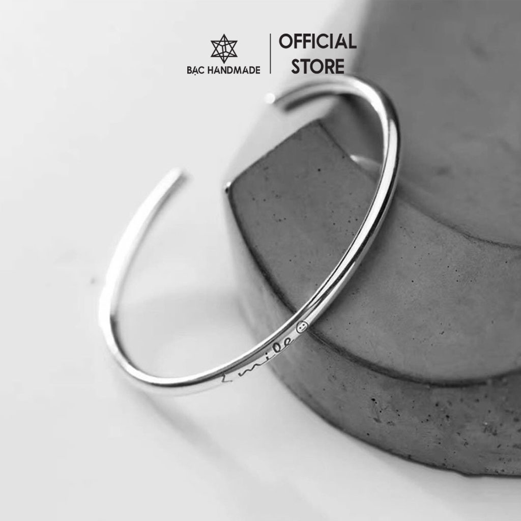 Lắc tay Bạc Handmade.Vòng tay cuff bạc nguyên chất-Bạc Handmade