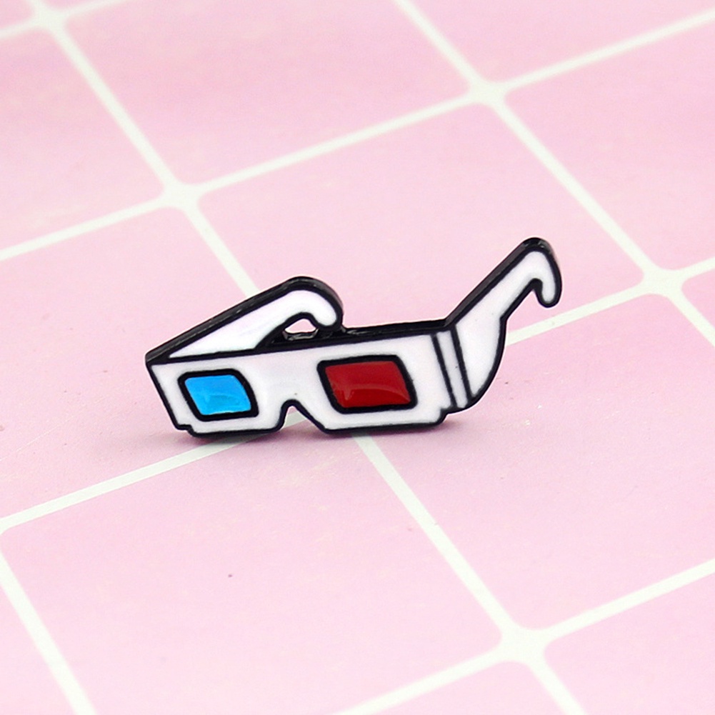 YOML✔Fashion 3D Sunglasses Badge Collar Lapel Brooch Pin Clothes Jewelry Bag Decor
