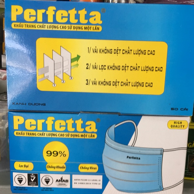 Khẩu trang y tế Perfetta 3 lớp
