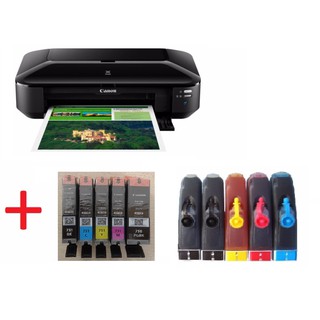  Máy in màu canon ix6770 A3 + có sẵn bộ tiếp mực ngoài 500ml mực 