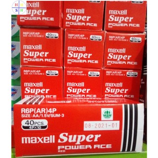 Pin Maxell Tiểu AA - Hộp 40 Viên