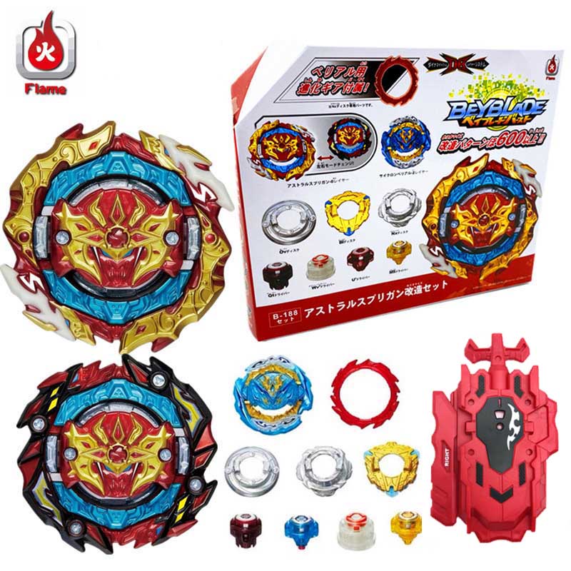 Bộ Con Quay Beyblade Burst B-188 Astral Spriggan B188 B184 Blue LR Launcher Beylauncher Beyblade Burst