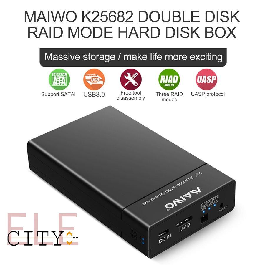 Ổ Cứng Di Động 20ele K25682 Dual Bay Hdd Ssd Usb3.0 | BigBuy360 - bigbuy360.vn