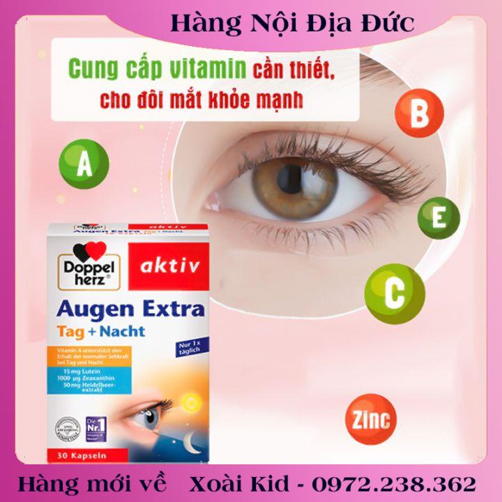 [auth] Viên Uống Bổ Mắt Doppelherz Augen Extra - Bổ Sung Vitamin A, Chống Mỏi Mắt, Tăng Cường Thị Lực [Hot]