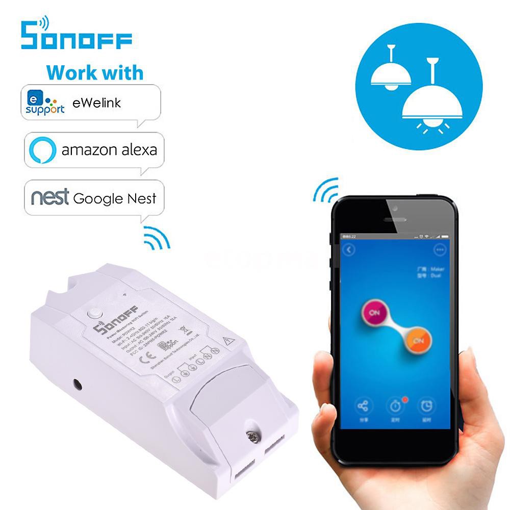 Công Tắc Thông Minh Điều Khiển Từ Xa Qua Wifi Sonoff Pow R2 15a