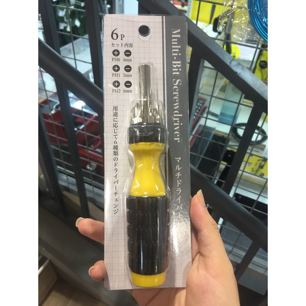 [ Mẫu mới ] Tua vít đa năng 6 in 1 Screwdriver Nhật Bản