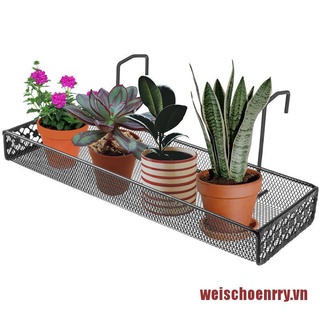 Bộ 2 kệ sắt treo chậu hoa có móc tiện dụng