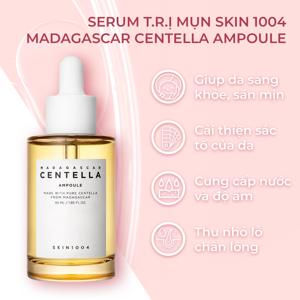 Serum Centella Rau Má 55ml, Tinh chất rau má Skin1004 Madagascar  phục hồi da