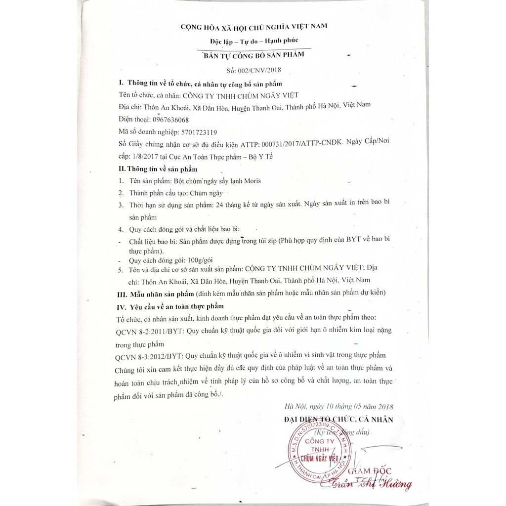 Combo Bột và viên nang Chùm ngây moris