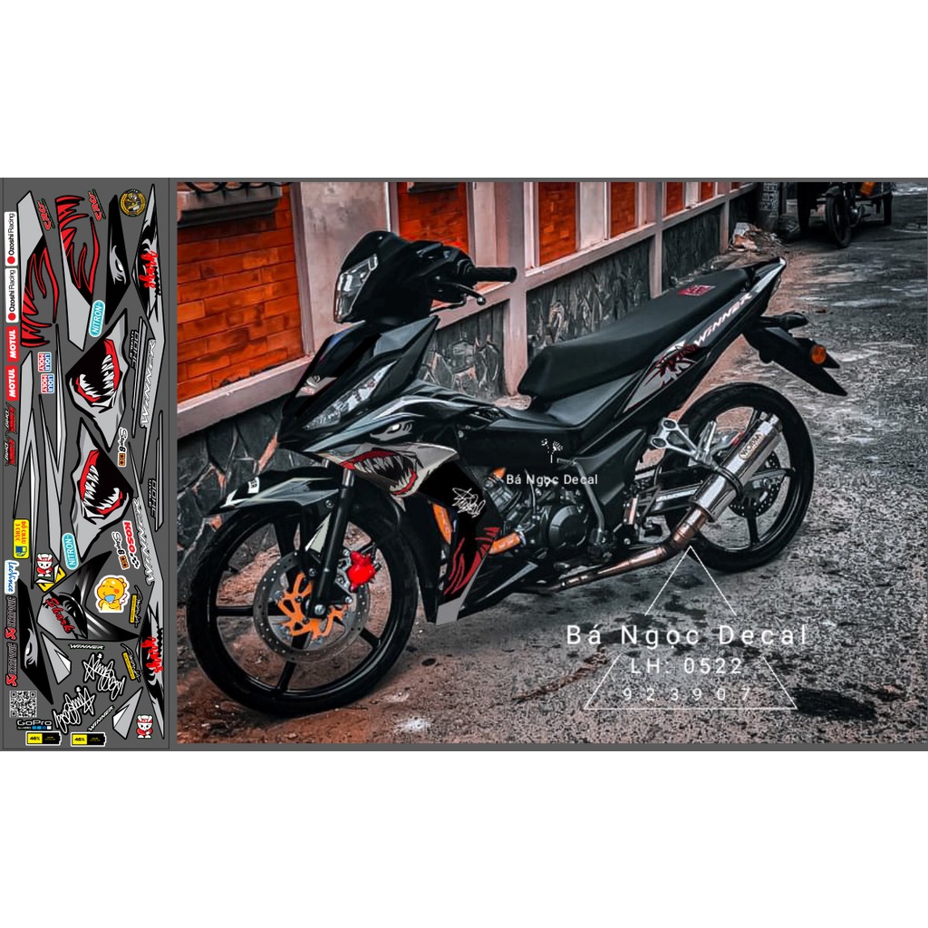 TEM CÁ MẬP WINNER V1 ĐEN