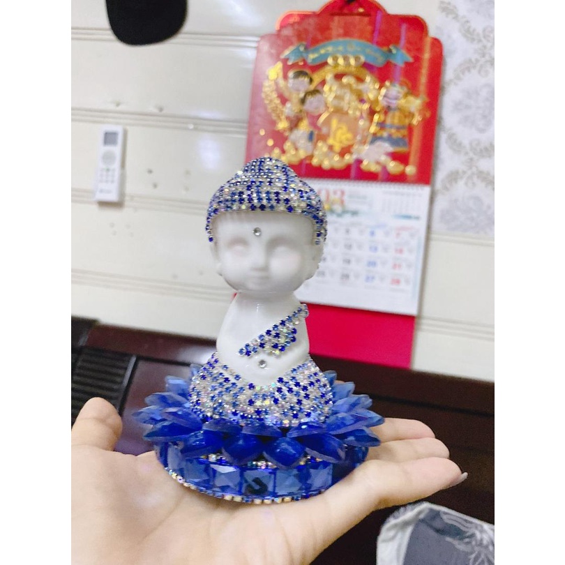 Tượng Phật Pha Lê Ngự Đài Sen Phong Thủy Đặt Văn Phòng, Taplo Ô Tô