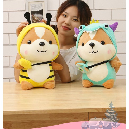 【DOLL-HOOD】Gấu bông chó Shiba cosplay xinh xắn, mềm mại