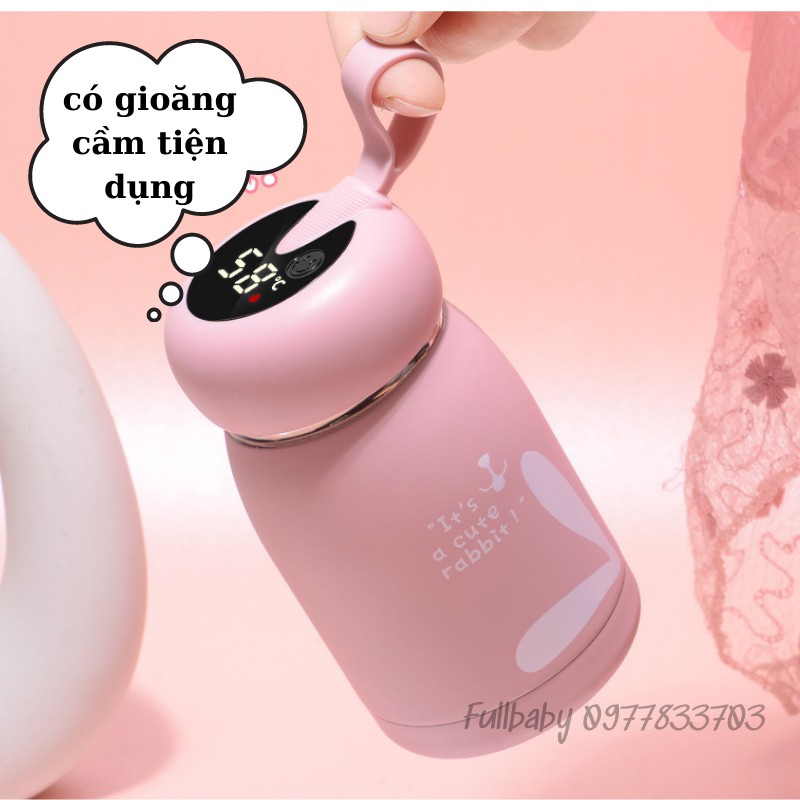 Bình Giữ Nhiệt Mini Cute Thông Minh Ruột Thép Không Gỉ Cao Cấp 320ml FBBBGN2