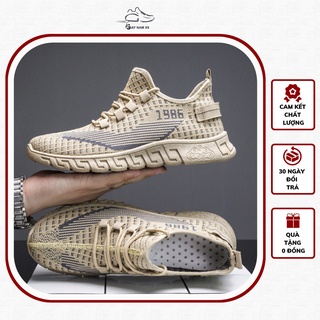 Giày thể thao sneaker nam D91, phong cách trẻ trung năng động, đế cao su non đi cực êm