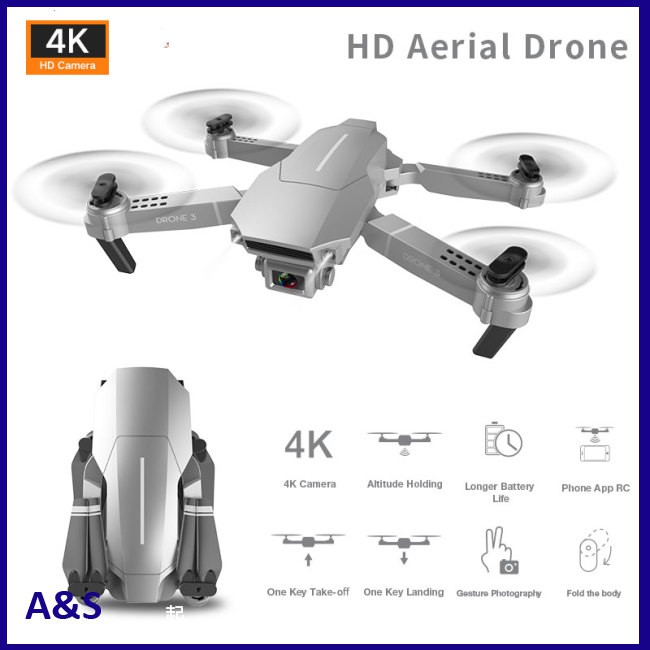 Bộ Flycam F98 Drone Hd Góc Rộng 4k Wifi 1080p 20 Phút Kèm Phụ Kiện