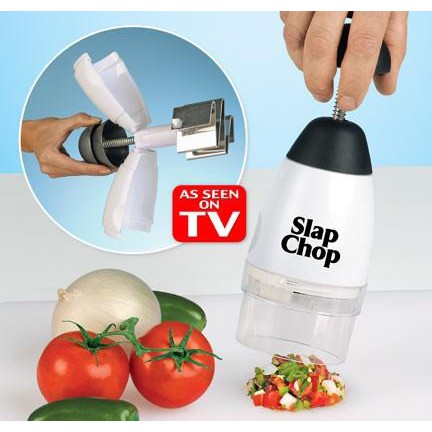 Bộ băm thái rau củ lưỡi thép Slap Chop lưỡi thép không gỉ - siêu giảm giá