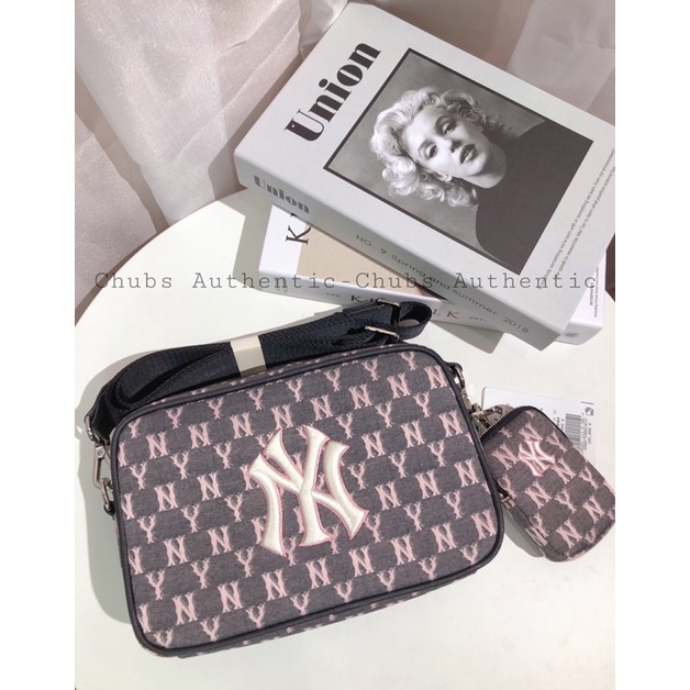 Túi vuông size lớn monogram M L B chinh hãng