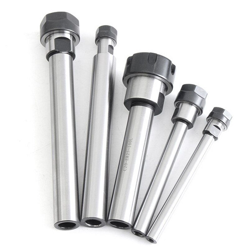 1 cái Trục thẳng Cối Collet Chuck Giá đỡ Máy Phay CNC Thanh Mở rộng Máy Tiện C10 đến C20 ER11 đến ER25 với Đai ốc