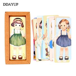 Cute Dolls Girl Paper Bookmarks Note Memo Book Mark Stationery Gift Office School Supplies