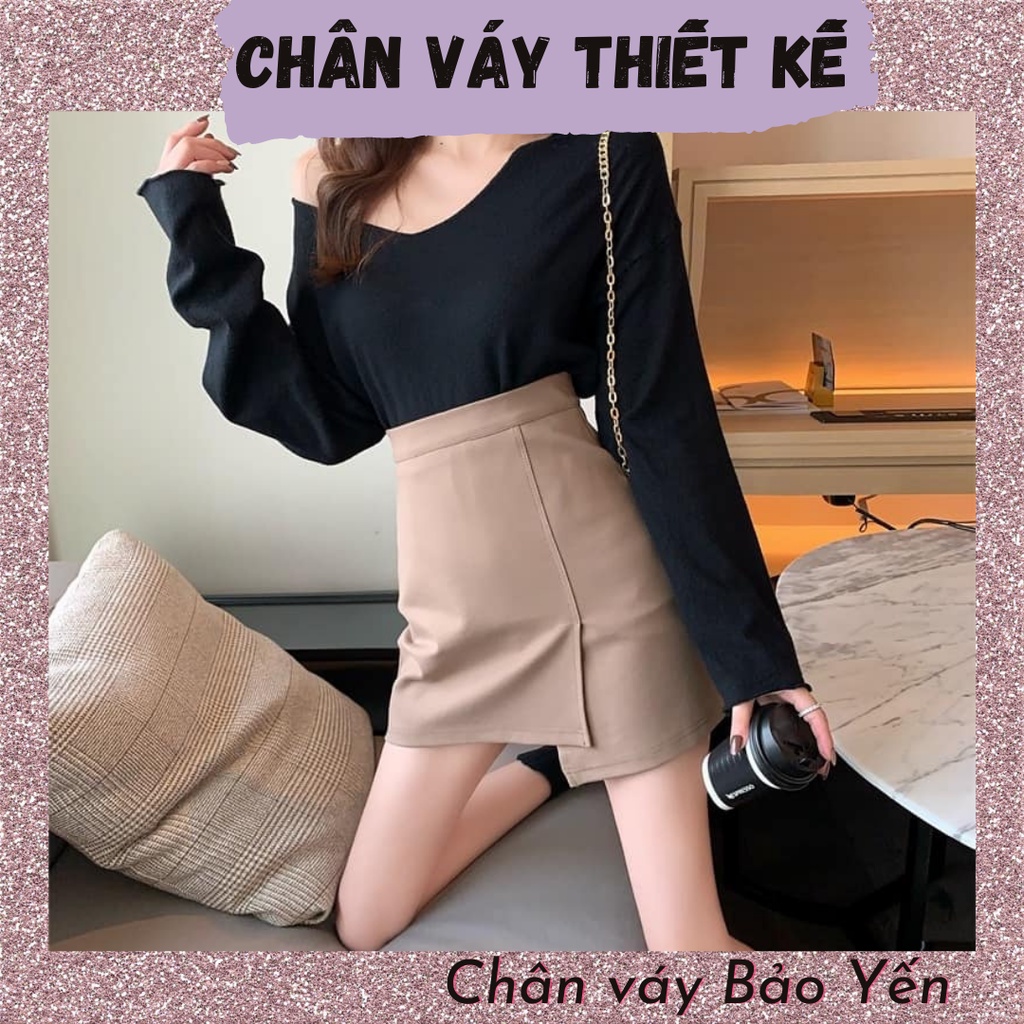 Chân váy mini đan tà trẻ trung có quần chống lộ ( sẵn size) - M29