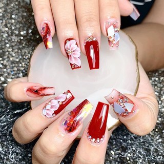 Móng Úp Sẵn Thiết Kế Theo Yêu Cầu, Nail Box ( Kèm Keo Và Dũa )