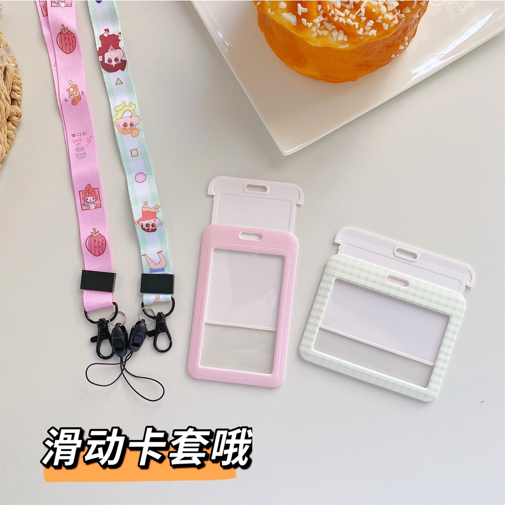 Dây Đeo Thẻ ID/Thẻ ID Họa Tiết Hoạt Hình Dễ Thương Xinh Xắn