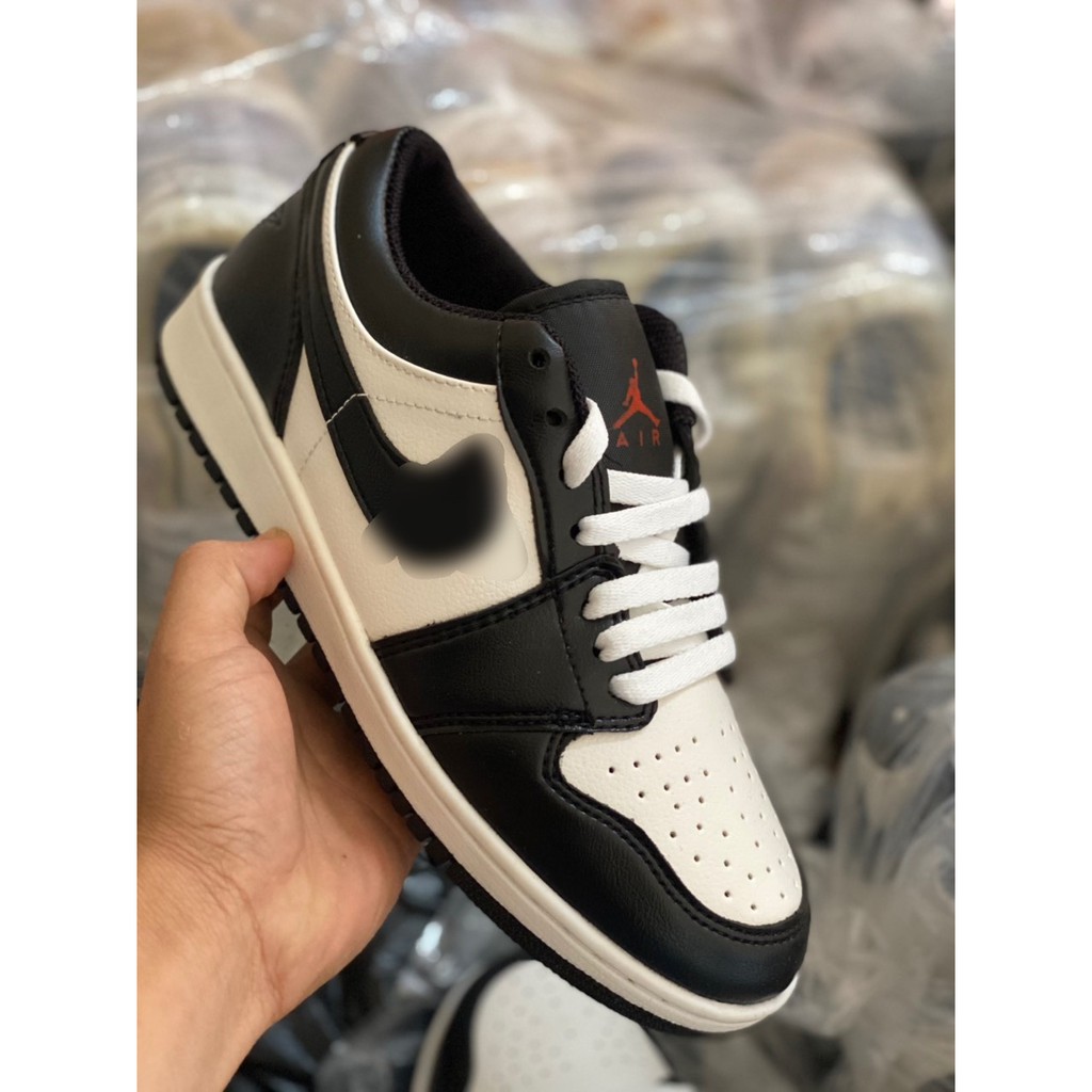 Giày Sneaker Nam Nữ Jordan JD 1 Low Paris Xám Cổ Thấp Gót Xanh Thời Trang Full Box Bill - TẶNG CHAI XỊT VỆ SINH GIÀY