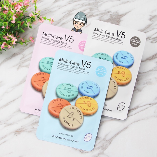 ♥️DEAL SHOCK :Mặt Nạ Rainbow L’affiar Multi care V5 CHUẨN HÃNG ♥️