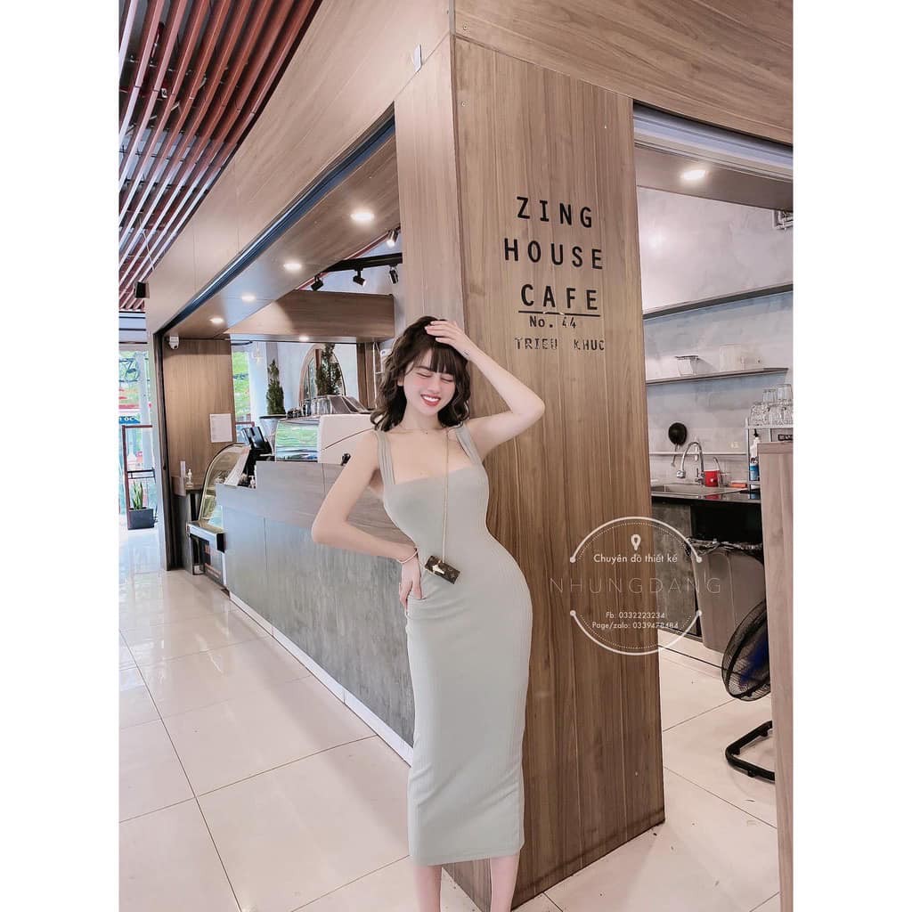 [Mã SKAMA06 giảm 8% tối đa 50K đơn 250K] VÁY 2 DÂY ÔM body(kèm ảnh thật,video) | BigBuy360 - bigbuy360.vn