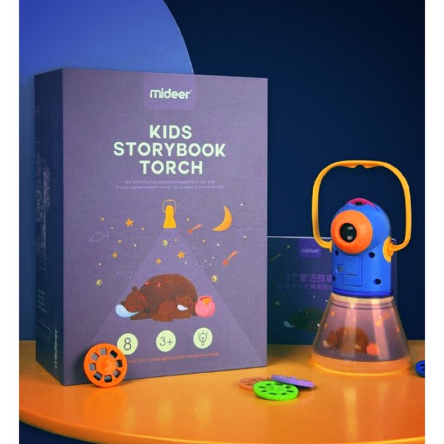Combo đèn chiếu kể chuyện cổ tích Mideer KID STORYBOOK TORCH